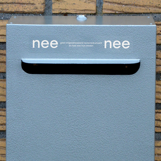 Brievenbussticker - strak