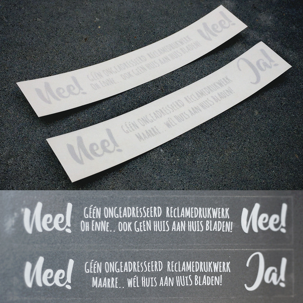 Brievenbussticker #gezellig